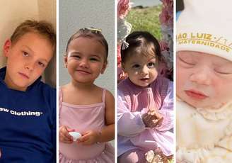 Da esquerda para direita: Davi Lucca, Mavie, Helena e Mel