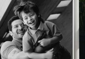 Leandro Lima e Toni em campanha para o Dia dos Pais