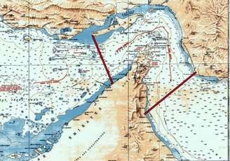 Mapa mostra área do Estreito de Ormuz que o Irã afirma estar sob seu controle.