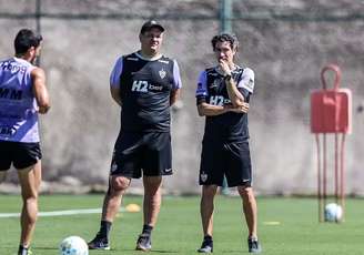 Eduardo Domínguez em treino do Atlético-MG –