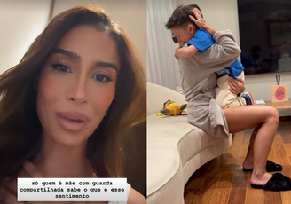 Bianca Andrade mostrou o momento em que o filho chora dizendo que ficará com saudade