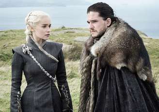 Daenerys e Jon Snow, em Game of Thrones