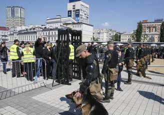 Forças de segurança em Kiev para a final da Champions League