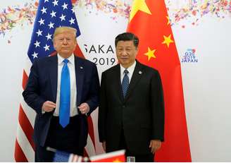 Presidentes dos EUA, Donald Trump, e da China, Xi Jinping
29/06/2019
REUTERS/Kevin Lamarque