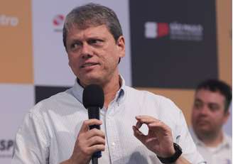 O governador de São Paulo, Tarcísio de Freitas (Republicanos)