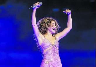 Shakira em show no estádio do Morumbi, em São Paulo, em 13 de fevereiro de 2025