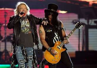 A banda Guns N' Roses no Rock in Rio.