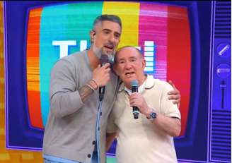 Marcos Mion é criticado após homenagem a Renato Aragão.