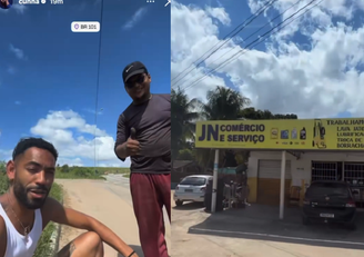 Jogador da Seleção compartilhou vídeo divulgando o comércio de mecânico na Paraíba