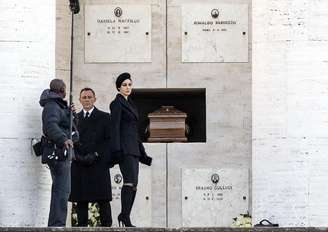 O ator Daniel Craig em Roma, na filmagem do novo filme 007, 'Spectre'