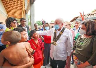 Lula (PT) esteve em Roraima no sábado, 21, após a Saúde decretar emergência de saúde pública aos yanomami (foto: Ricardo Stuckert)