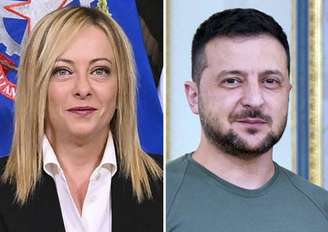 Giorgia Meloni e Volodymyr Zelensky se reunirão pessoalmente pela primeira vez