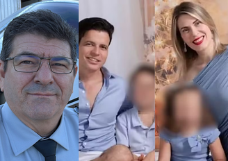 Piloto Paulo Seghetto (à esquerda) morreu em acidente; Mireylle Fries, marido e filhos foram resgatados com vida 