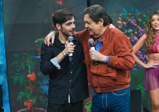 João Silva e Faustão. O apresentador celebra 75 anos de idade nesta sexta-feira, 2.
