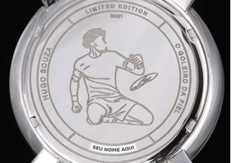 Hugo Souza lançou linha limitada de relógio nesta quarta-feira.