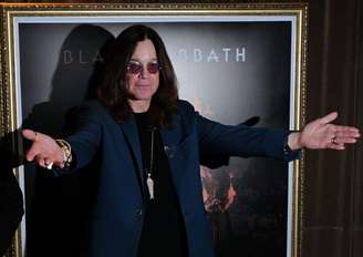 O vocalista Ozzy Osbourne, durante coletiva em São Paulo, em 2013