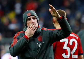 Franck Ribery após partida do Bayern de Munique após partida contra o Eintracht Frankfurt
22/12/2018 REUTERS/Kai Pfaffenbach 
