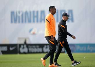 Jô foi flagrado em pagode enquanto o Timão era derrotado pelo Cuiabá(Foto: Rodrigo Coca / Agência Corinthians)