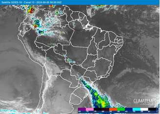 Frente fria avança sobre o Sul e influencia também o Mato Grosso do Sul