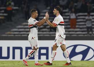 São Paulo estreia na libertadores com vitória (Photo by Rubens Chiri)