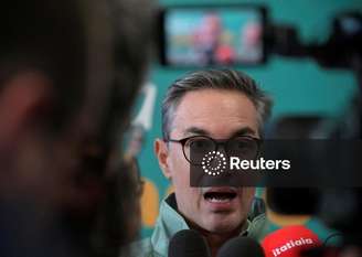 CEO da Vale, Gustavo Pimenta, durante evento de retomada de mina em Ouro Preto
4/09/2025
REUTERS/Washington Alves