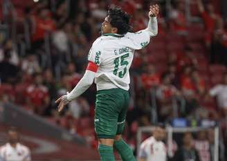 Gustavo Gomez, do Palmeiras contra o Internacional 