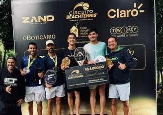 Gian Piero e Lucas Lima no alto do pódio 