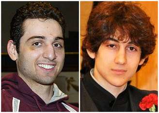 <p>Imagem mostra irmãos Tamerlan Tsarnaev, 26 anos e Dzhokhar A. Tsarnaev, 19 anos, responsáveis pelos atentados em Boston</p>