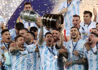 Argentina comemora título da Copa América no Maracanã Divulgação/AFA