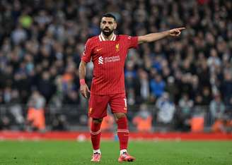 Mohamed Salah (Liverpool) durante jogo contra o Brighton, no dia 02.11.2024 