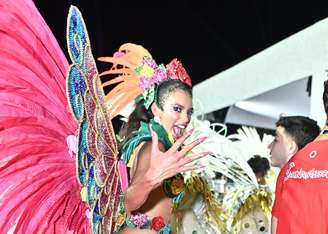 Alane Dias após desfile da Grande Rio
