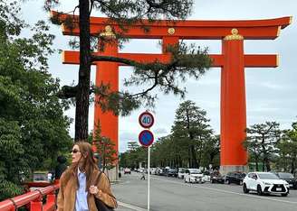 Sasha em Kyoto em 2024 