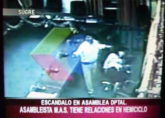 As imagens foram exibidas por emissoras de televisão da Bolívia