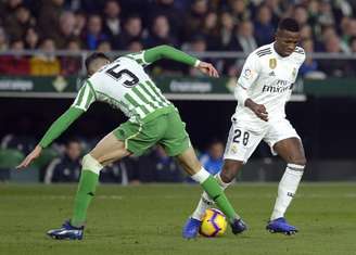 Vinicius Junior fez boa partida na vitória do Real Madrid (AFP)