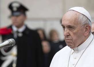 Papa Francisco durante cerimônia no Vaticano