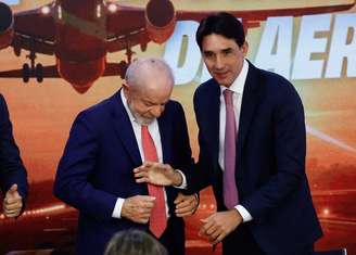 O presidente Luiz Inácio Lula da Silva durante a cerimônia no Planalto