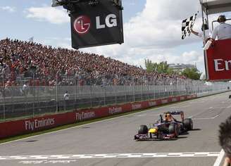<p>Vettel venceu o GP do Canadá deste ano</p>