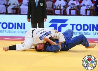 David Moura conquistou a última medalha brasileira na Rússia (Foto: Divulgação/CBJ)