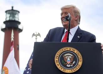Presidente dos EUA, Donald Trump, durante evento de campanha na Flórida
08/09/2020 REUTERS/Jonathan Ernst