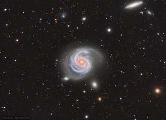 Galáxia M100 tem mais de 100 bilhões de estrelas (Imagem: Reprodução/Drew Evans)