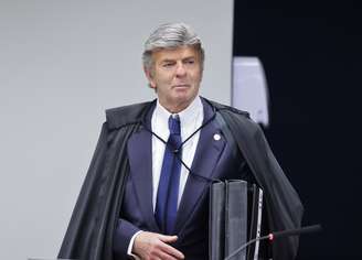 Luiz Fux antes de iniciar a leitura do voto na 1ª Turma do STF