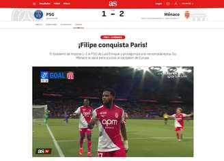 Diario AS diz que Filipe Luís conquistou Paris –