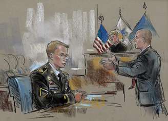 <p>Bradley Manning, 25 anos, começou a ser julgado nesta segunda-feira</p>