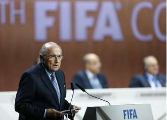 Presidente da Fifa, Joseph Blatter, durante Congresso da Fifa, em Zurique.  29/05/2015