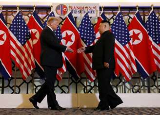 Presidente dos EUA, Donald Trump, e o líder da Coreia do Norte, Kim Jong Un, se reúnem em nova cúpula