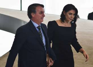 Jair e Michelle Bolsonaro.