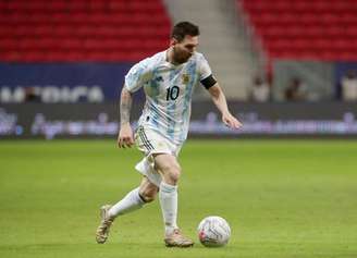 Lionel Messi durante partida pela Copa América
21/06/2021 REUTERS/Henry Romero