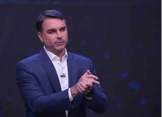O candidato do PL à Presidência, Flávio Bolsonaro
