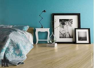 1. O azul turquesa é uma cor muito bonita e que combina com qualquer ambiente. Projeto de Paula Ferrari