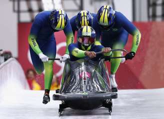 Equipe brasileira de bobsled realiza sua última prova na Coreia do Sul